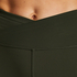 HKMX Crossed High Waisted Leggings, Green
