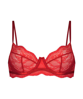 Isabelle non-padded underwired bra, Red