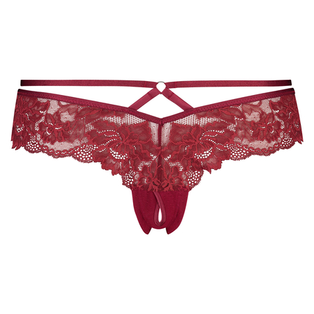 Sosha Brazilian with open crotch, Red