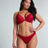 Marine Padded Push-Up Underwired Bra, Red