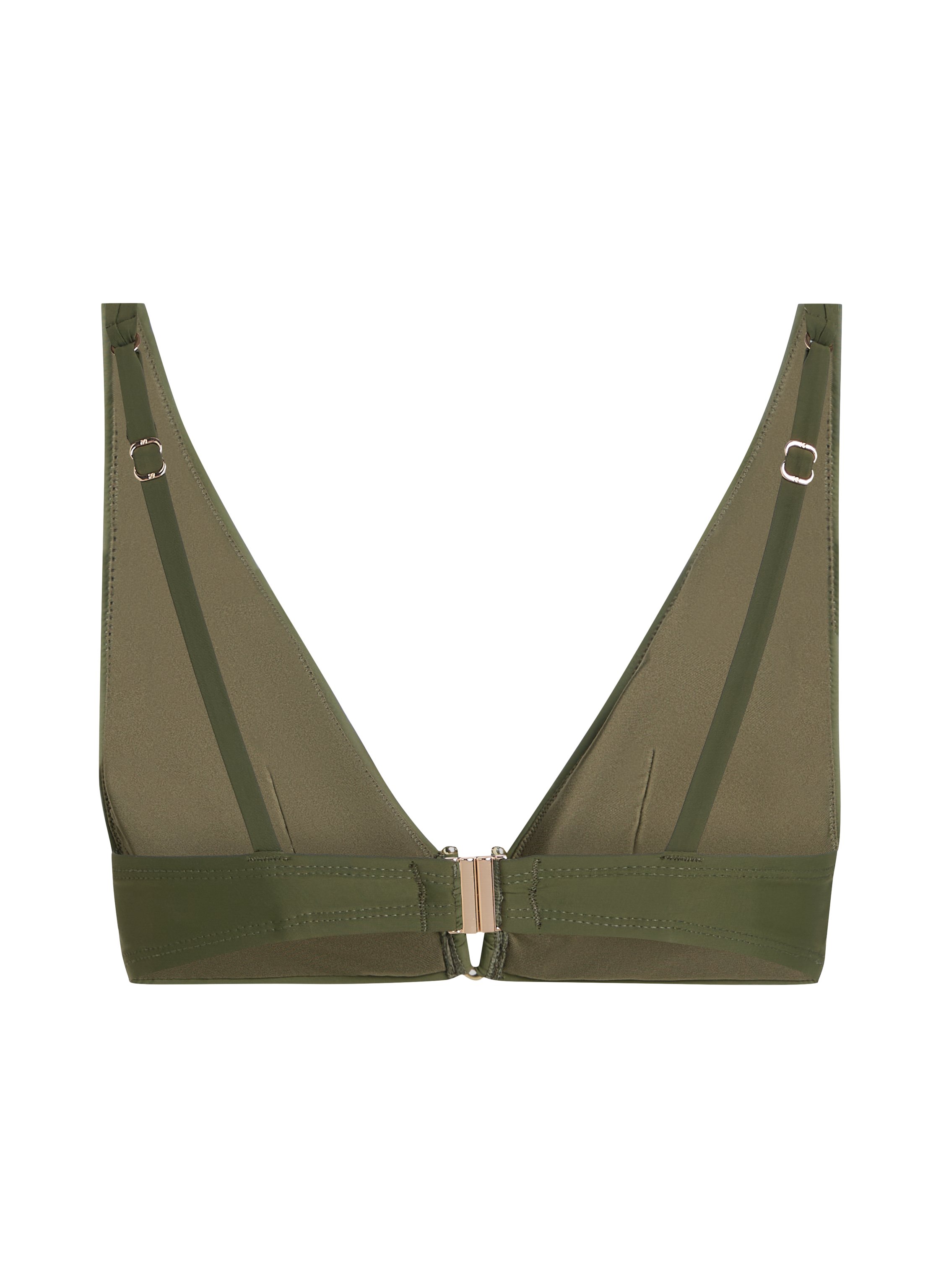 Luna Triangle Bikini Top, Green, main
