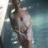 Beach Long-Sleeved Ring Dress, White