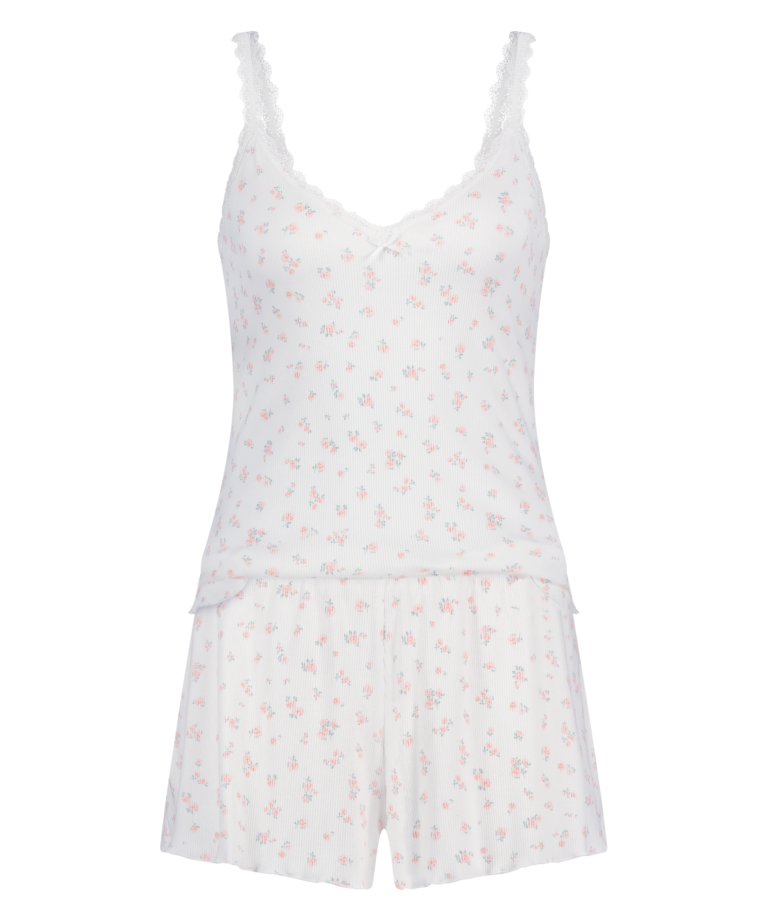 Pyjamaset Rib, Pink, main