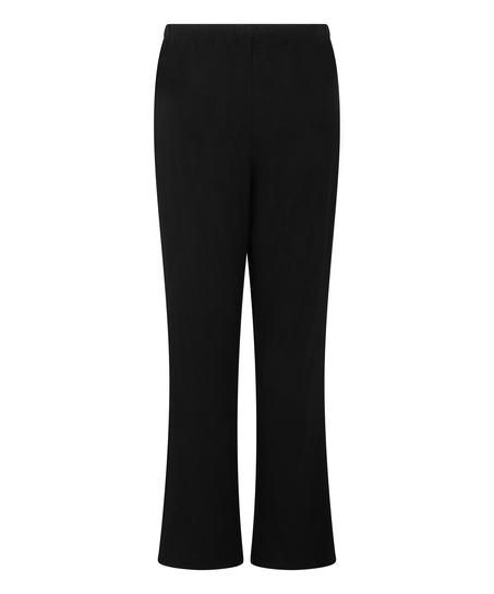 Pointelle Pyjama Pants, Black