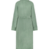Long Fleece Bathrobe, Green