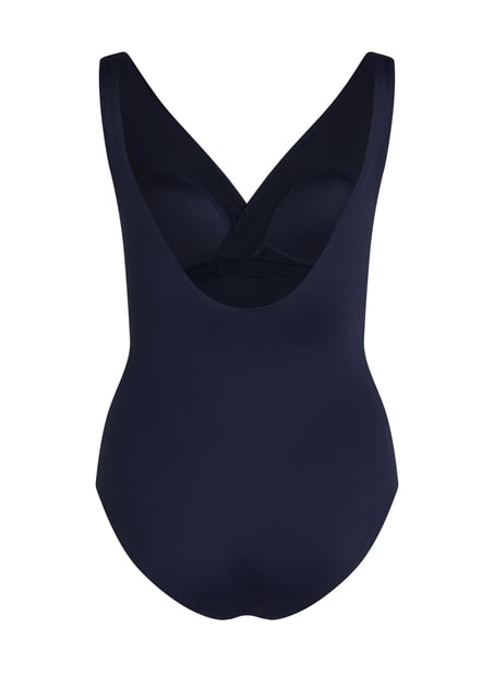 Shaping Shell Mesh Swimsuit, Blue