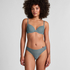Invisible thong Stripe mesh, Gray