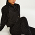 HKMX Leopard Jogging Bottoms, Black
