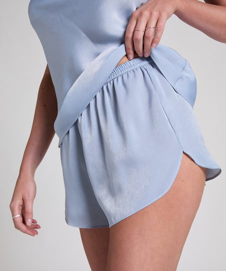 Short Satin Minimal, Blue