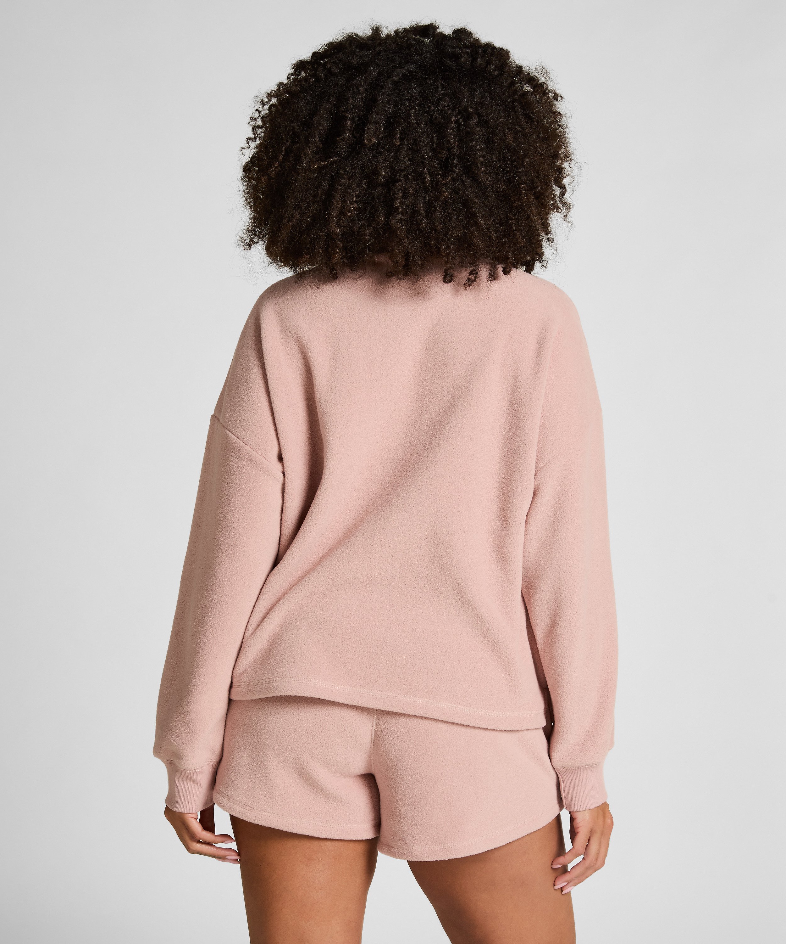 Short Sporty Fleece, Pink, main