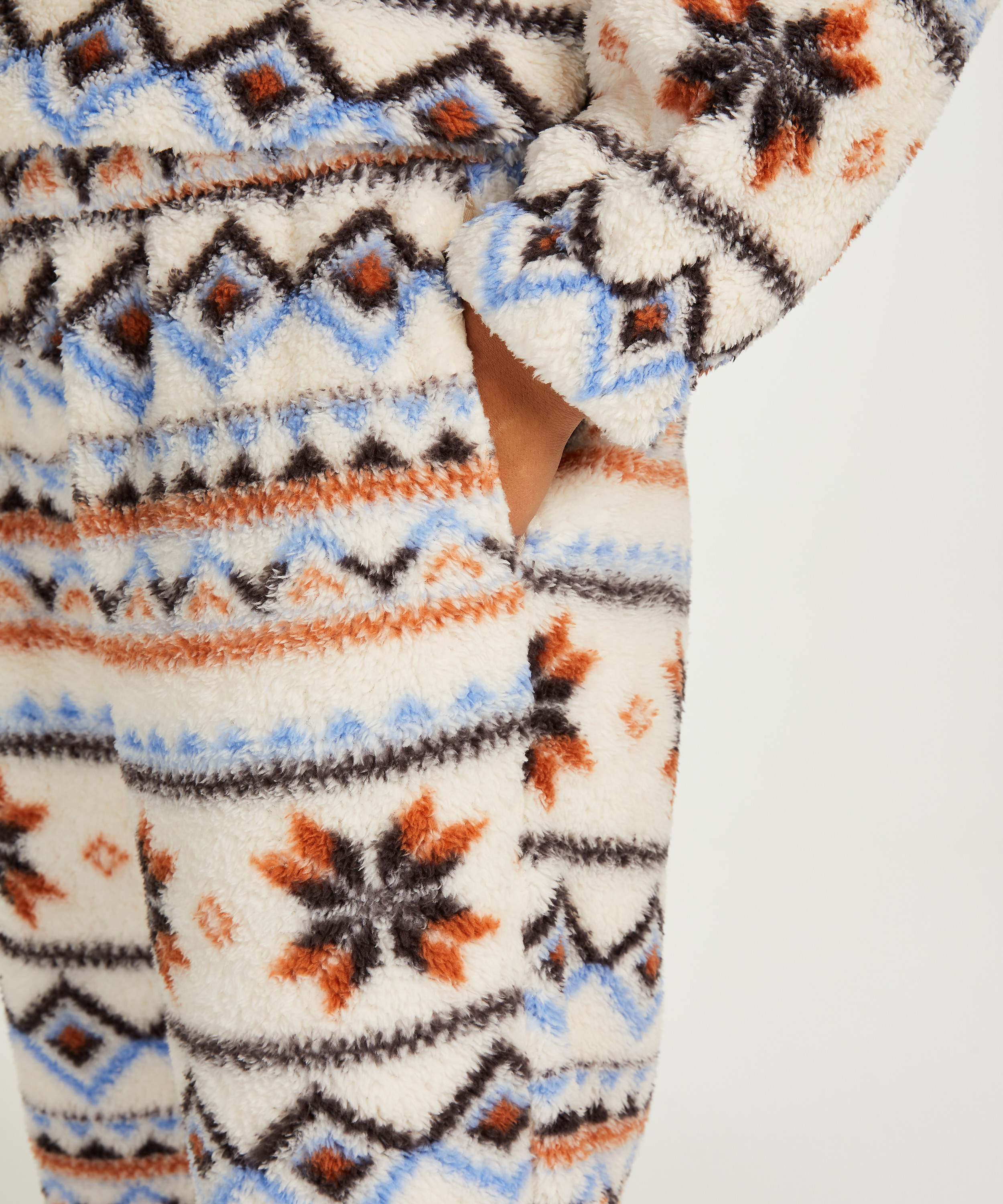 Fleece Joggers, White, main