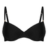 Luxe Padded Underwired Bikini Top, Black