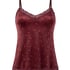 Velours Lace Cami Top, Purple