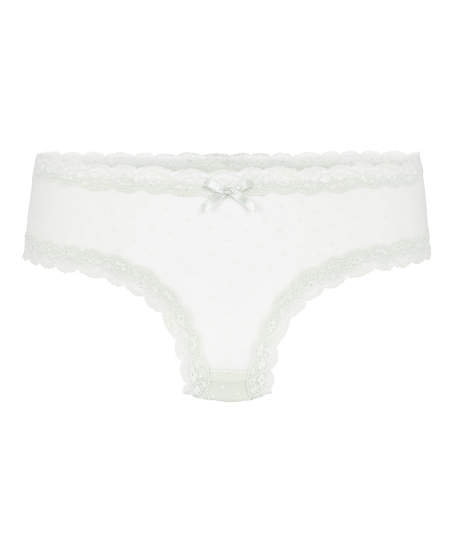 V-shaped Brazilian knickers mesh, Green