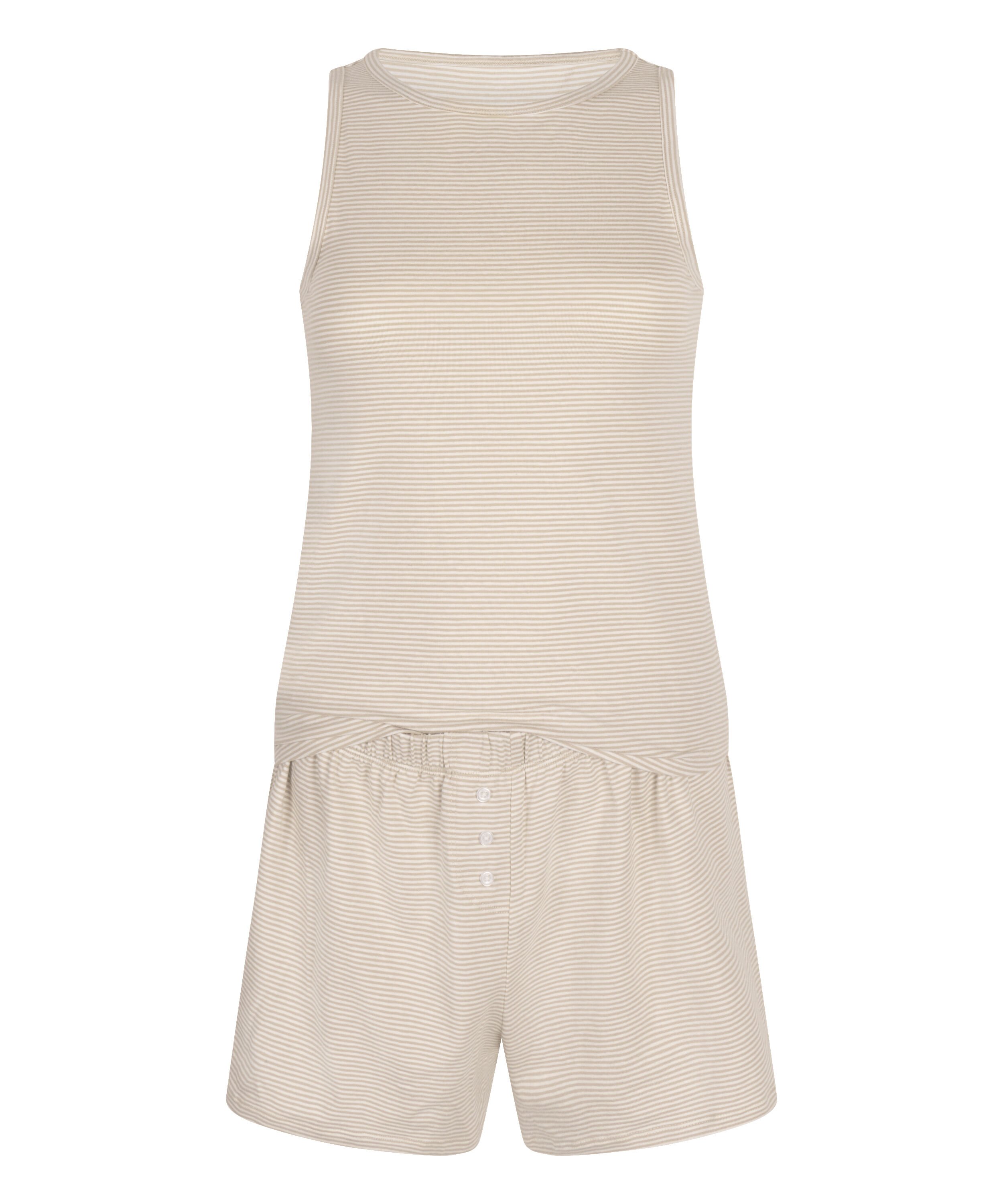 Pyjamaset Singlet Jersey, Beige
