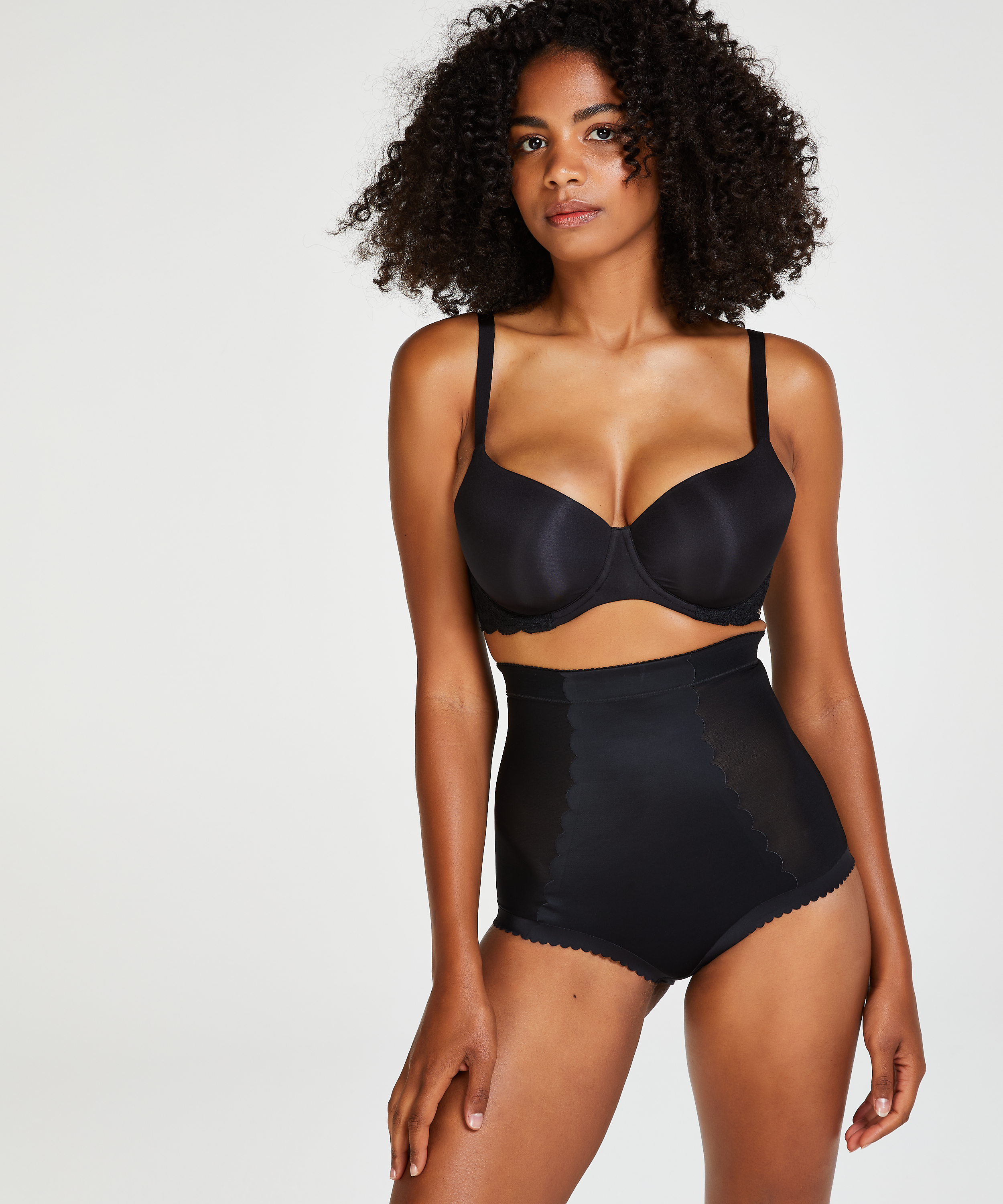 Sculpting scuba high waisted brief - Level 3, Black, main