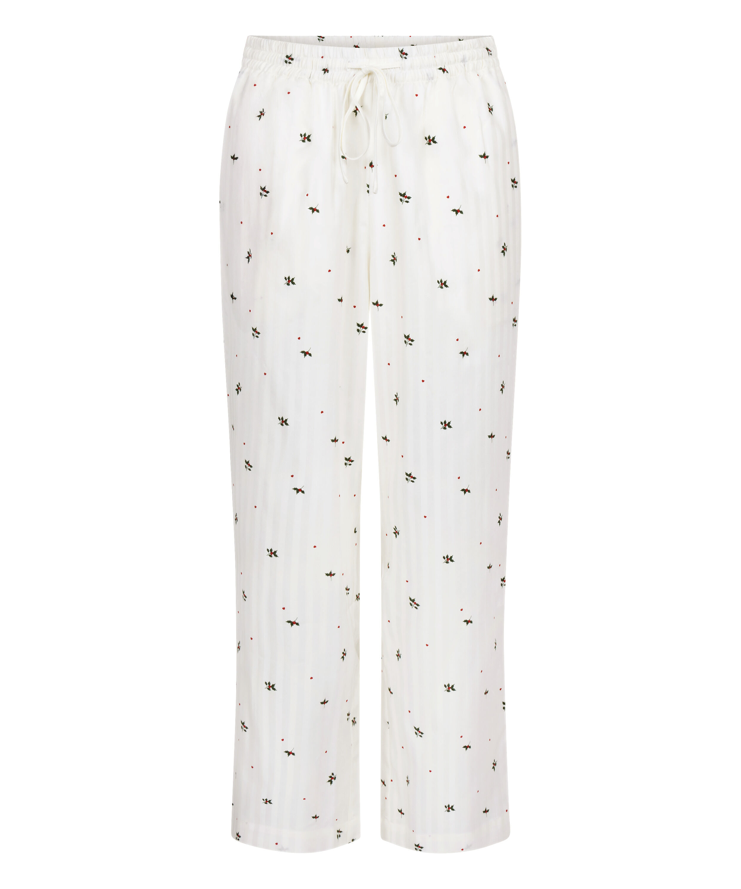 Petite Pyjama Pant Mistletoe, White