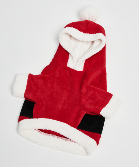 Dog's Fleece Onesie, Red