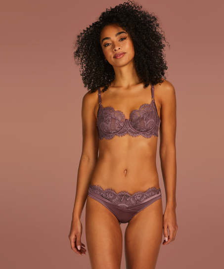 Hannako Non-padded underwired bra, Purple