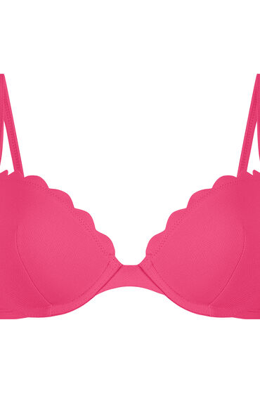 Hunkemöller Scallop padded underwired bikini-top Pink