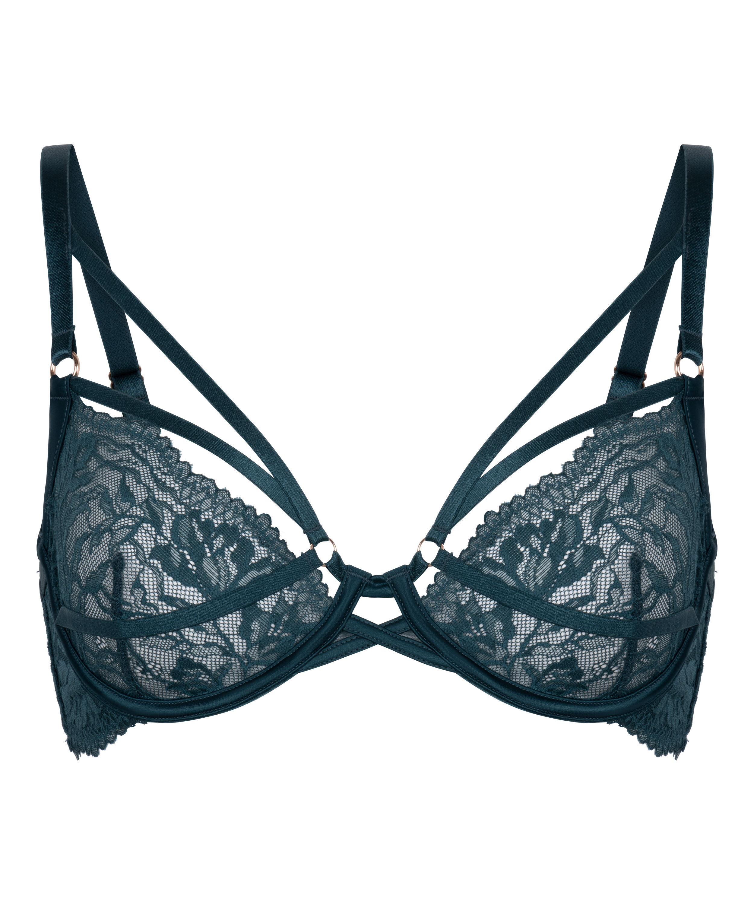 Amel Non-Padded Underwired Bra, Blue