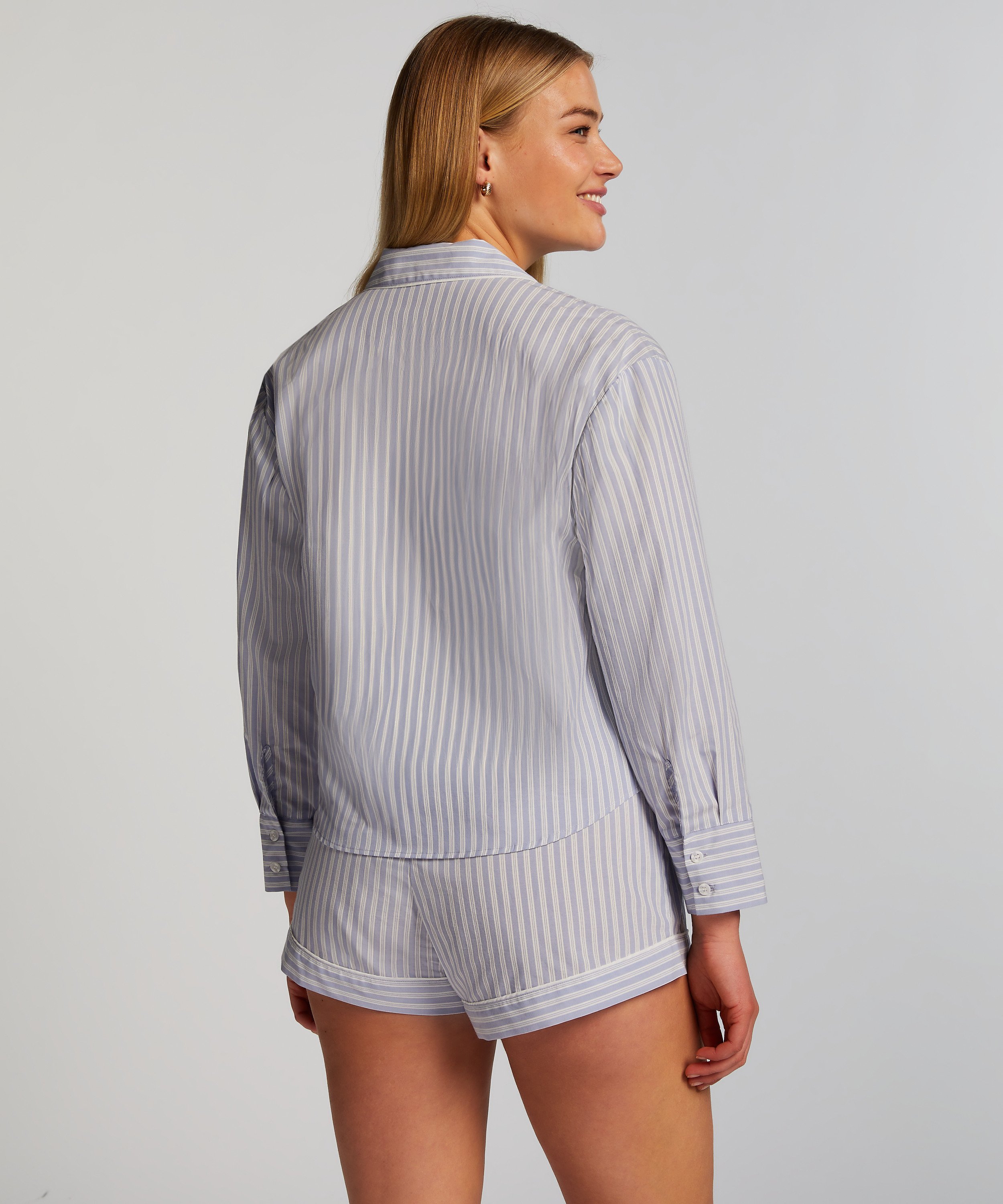 Cotton shorts, Blue, main