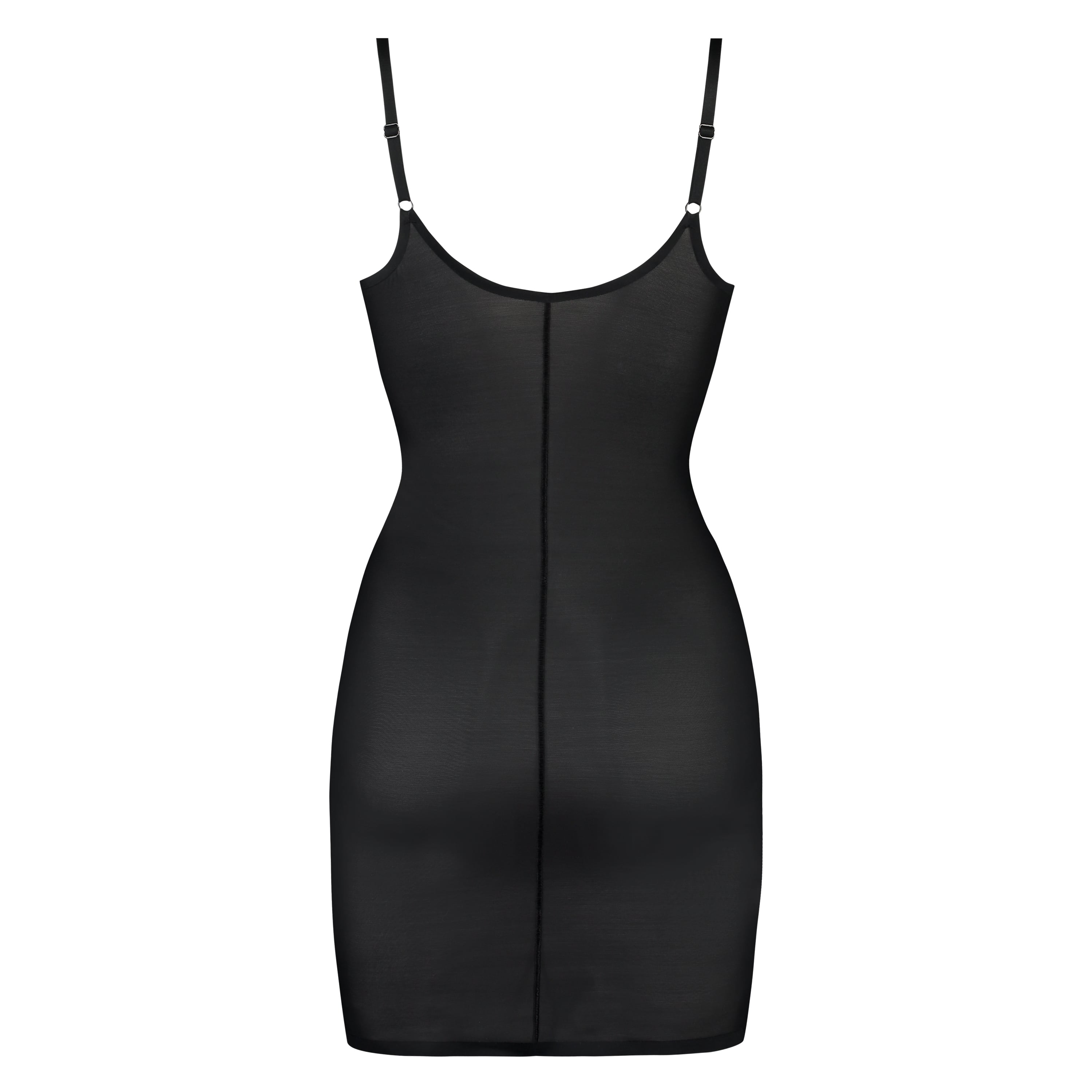 Sculpting scallop dress - Level 3, Black, main