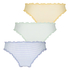 3-Pack Gingham Brazilian, Yellow