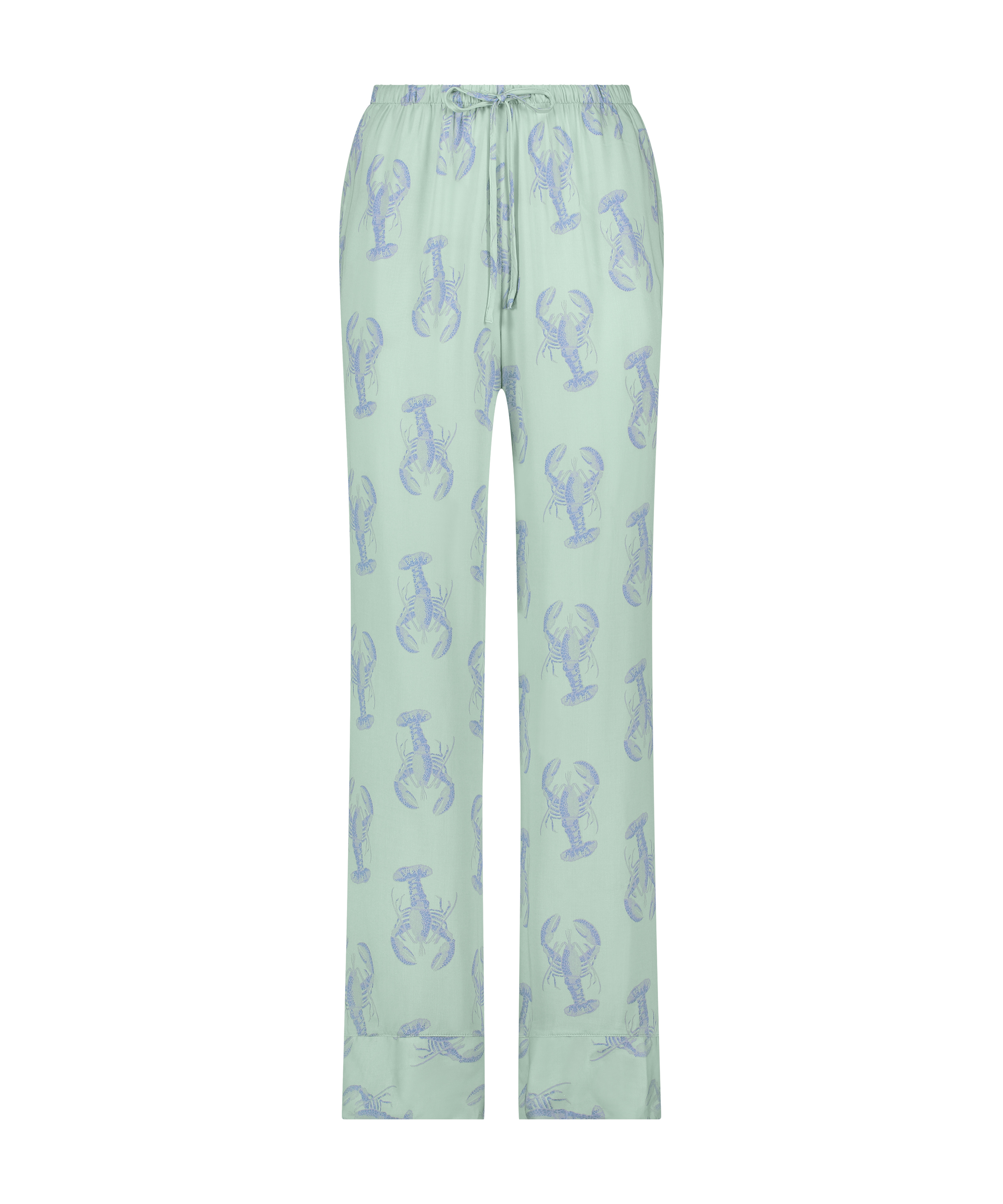 Satin Trousers, Green, main