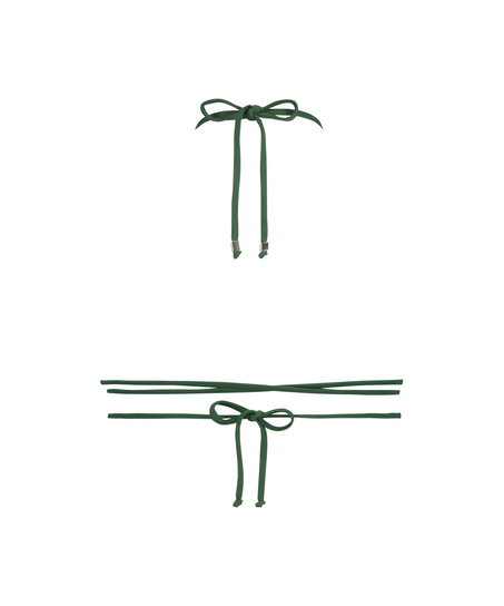 Digura triangle bikini top, Green
