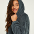 Snuggle Fleece Lounge Dress, Blue