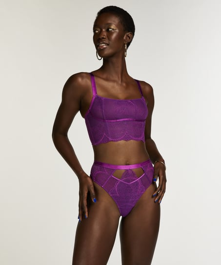 Maisie High Leg Thong Nyakim, Purple