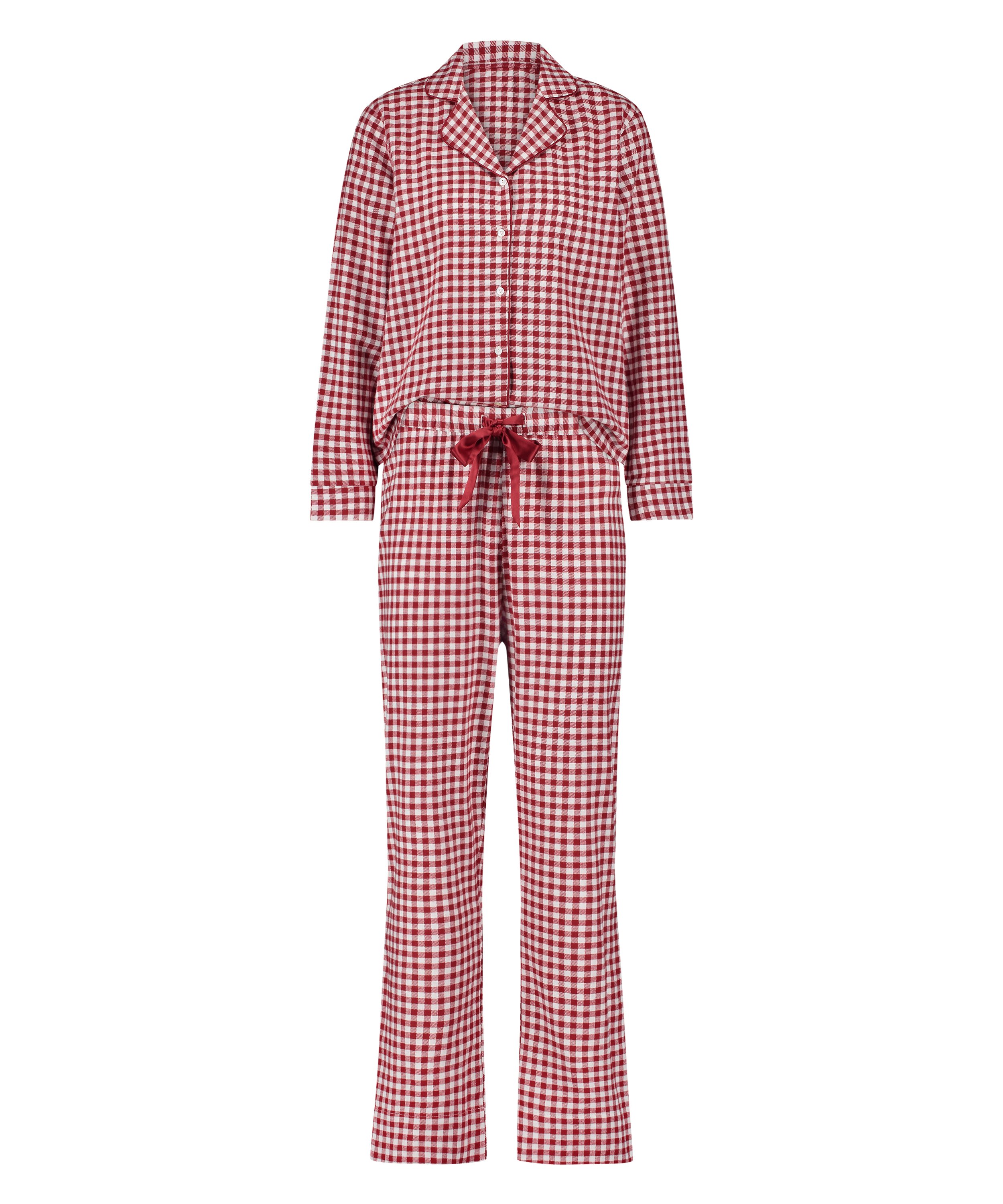 Flannel Pyjama Set, Red, main