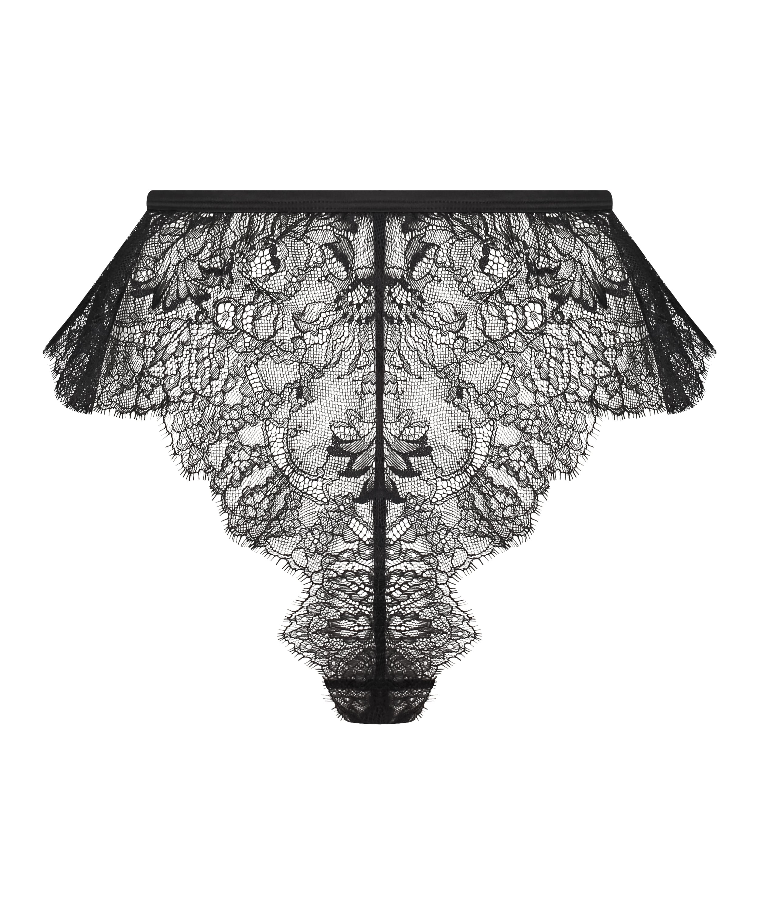 Lace Camille French Knicker, Black, main