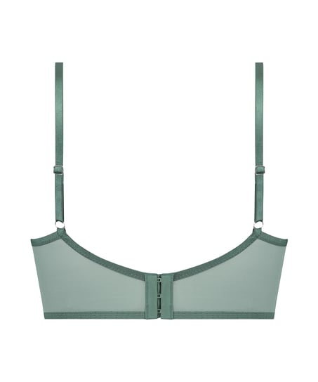 Bella Padded Underwired Longline Bra, Green