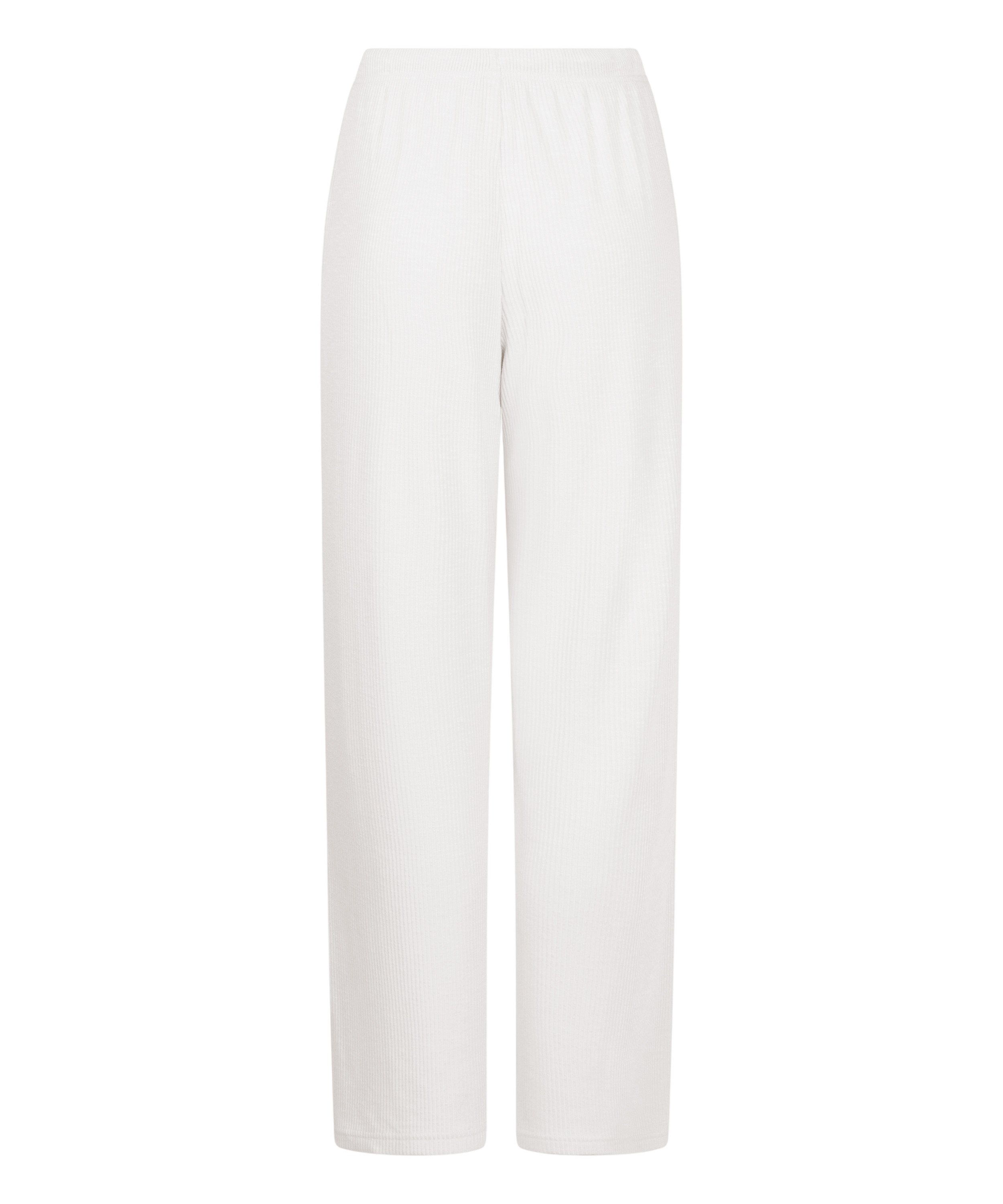 Pointelle Pyjama Pants, Beige, main