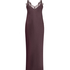 Slipdress Long Satin, Purple