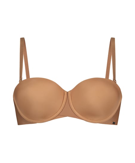 Jane Padded Strapless Underwired Bra, Brown