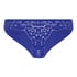 Lace Back Invisible Thong, Blue