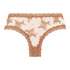 V-shaped Brazilian knickers mesh, Brown