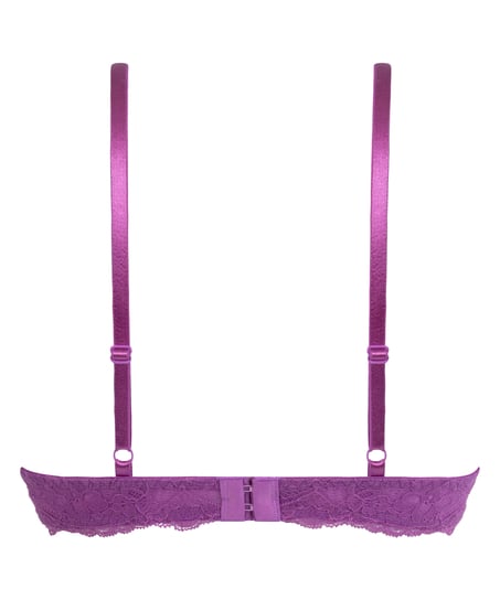 Marine Padded Push-Up Underwired Bra, Purple