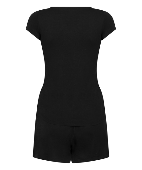 Pyjama Set Jersey, Black