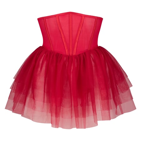 Private Tutu Corset, Red