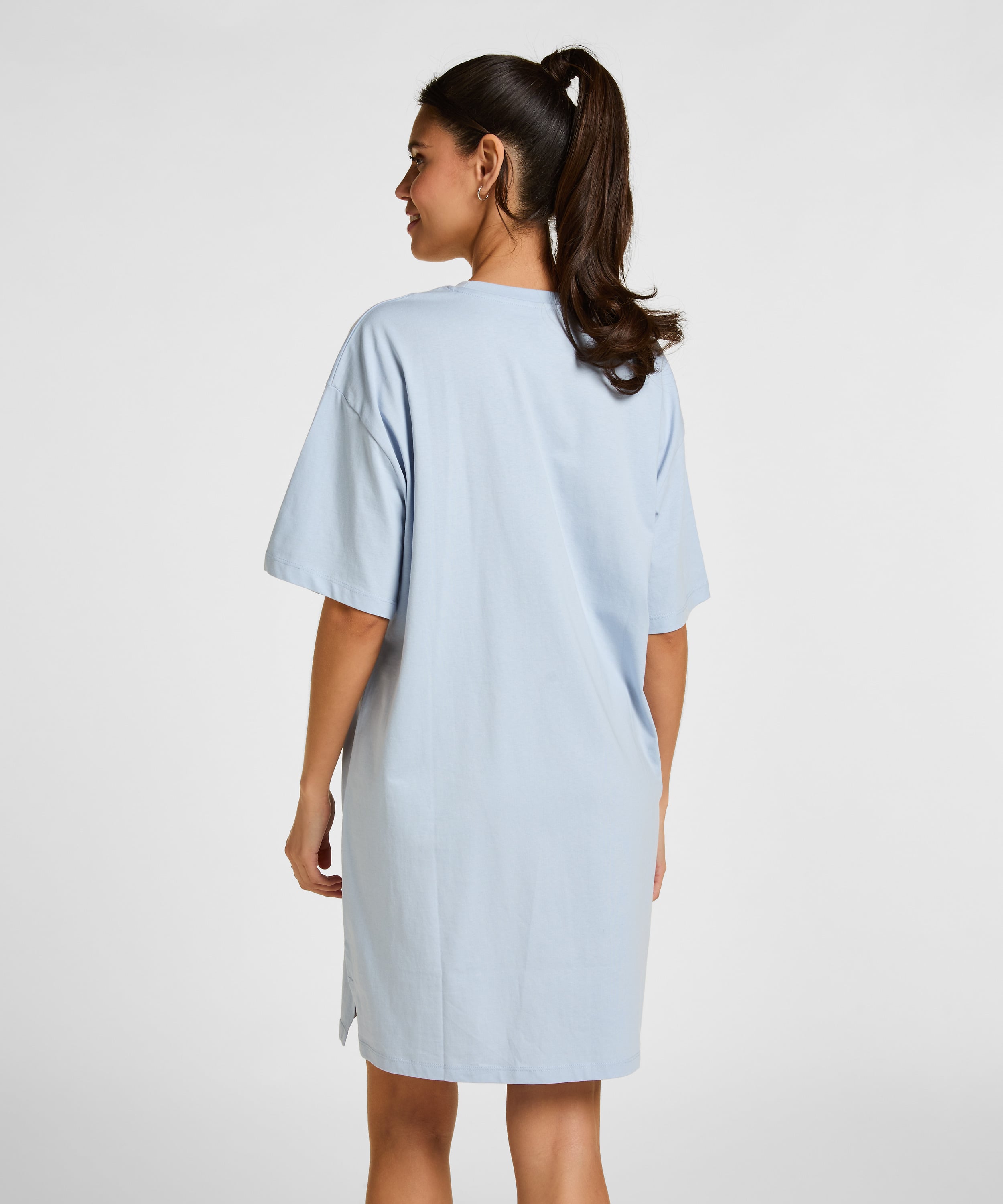 Roundneck Nightshirt, Blue, main
