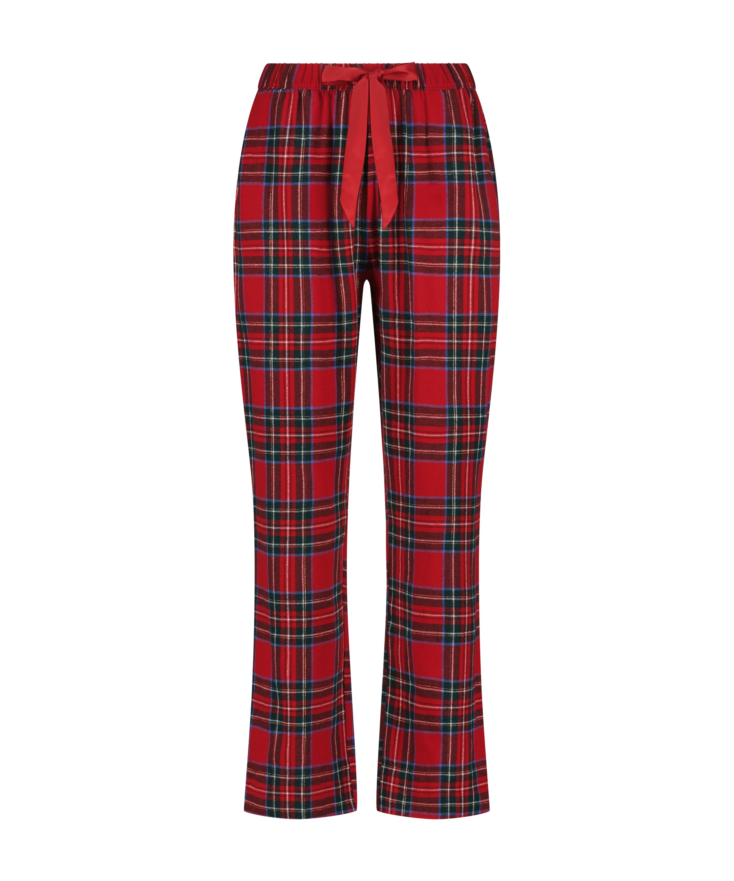 Flannel Pyjama Pants, Red, main