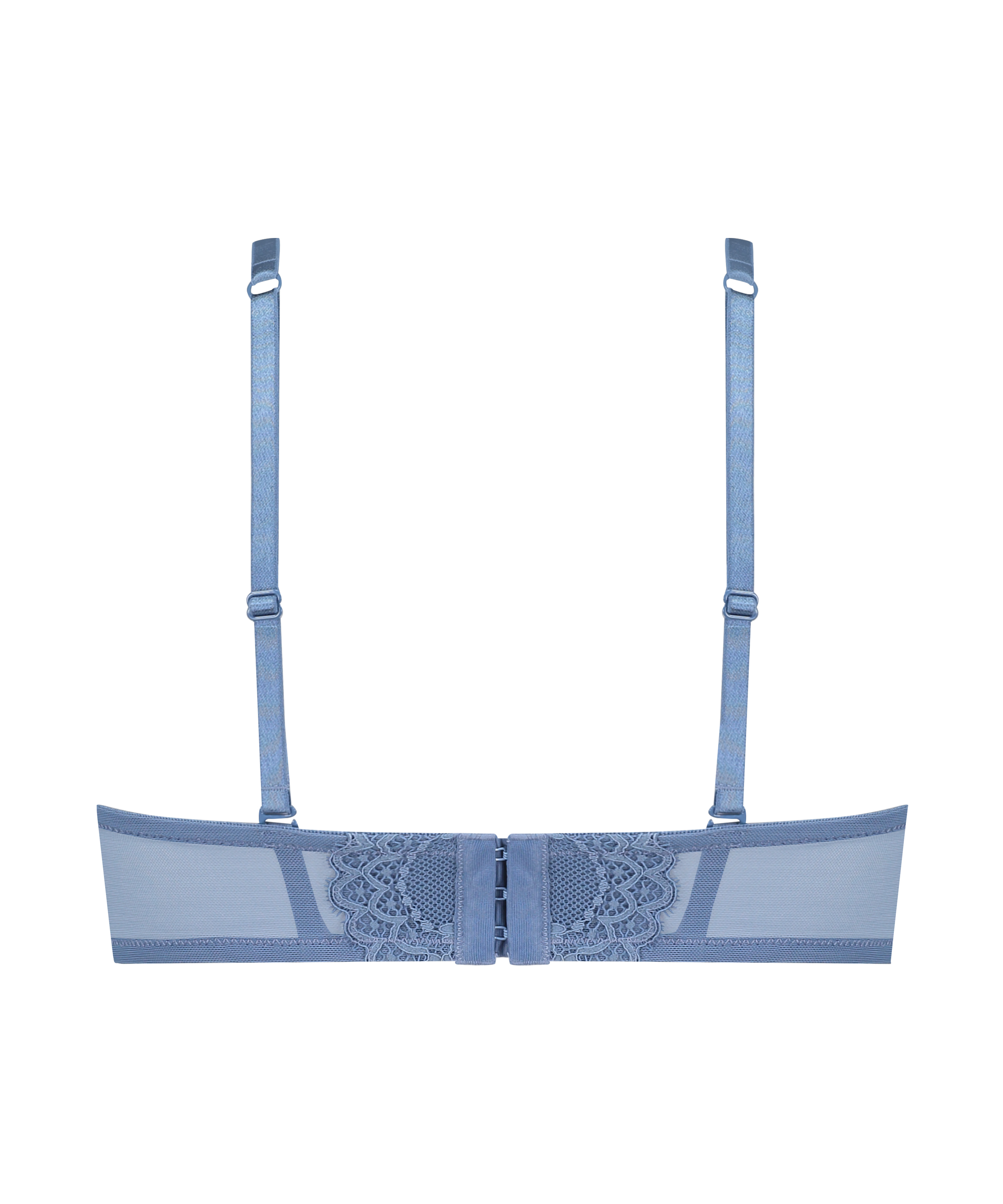 Daisy Padded Strapless Underwired Bra, Blue, main