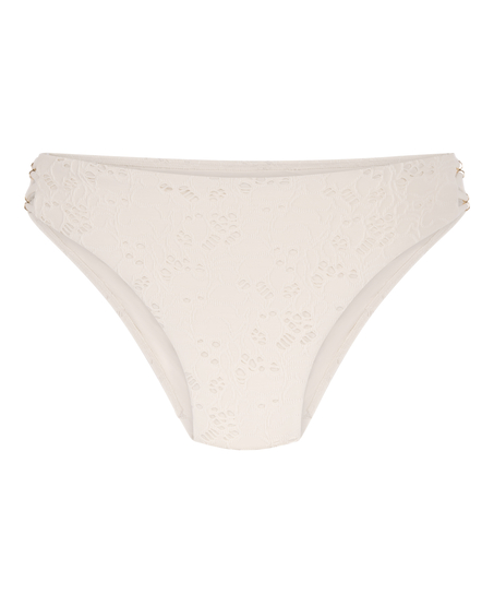 Crochet Bikini Bottoms, White