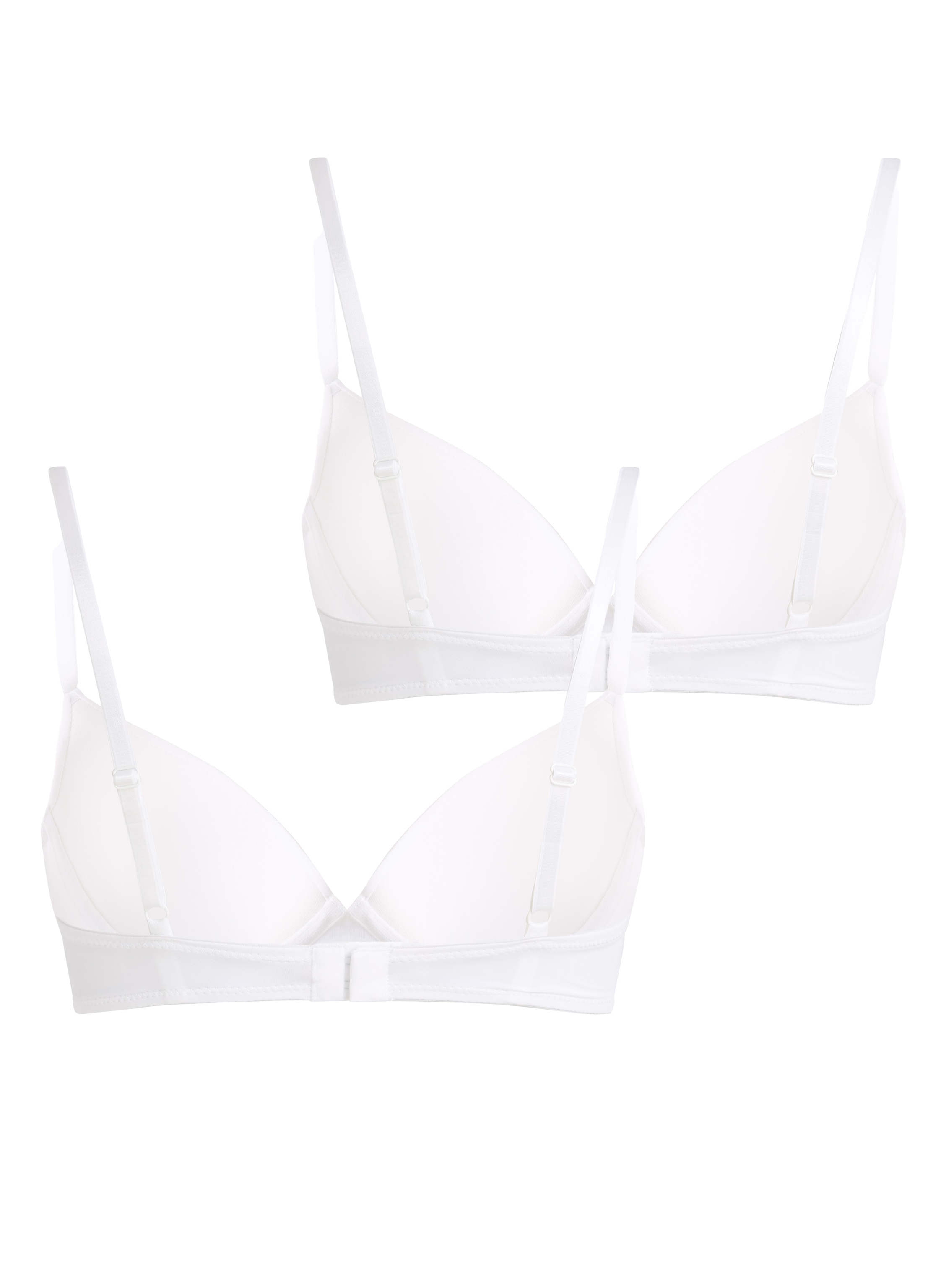 2-Pack Padded Underwired Bra, White, main