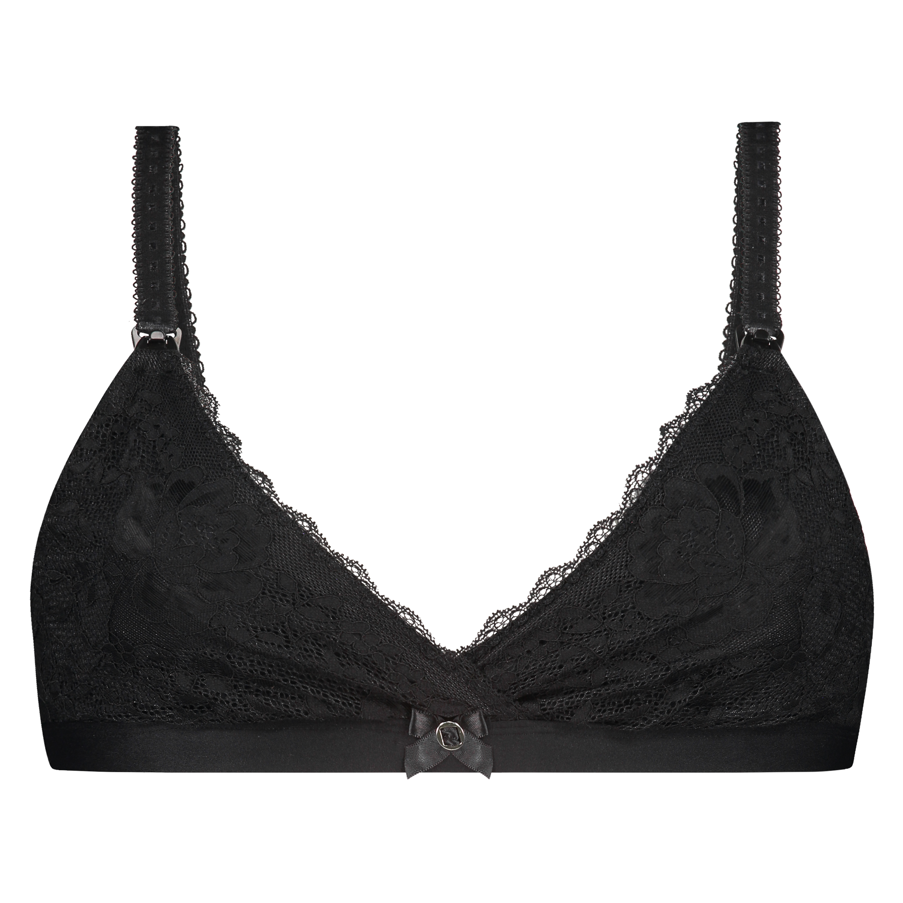Liz Non-Padded Nursing Bra, Black, main