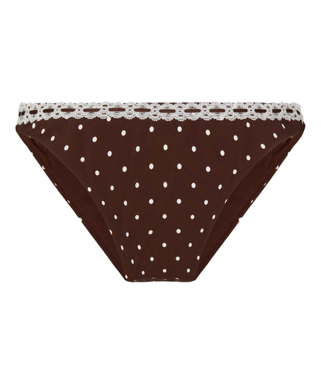 Highleg Bikini Bottom Algarve, Brown